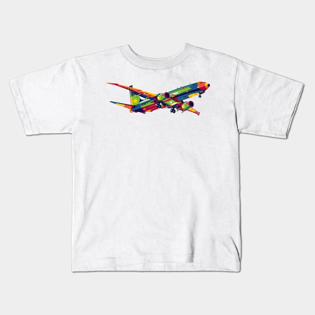 P-8 Poseidon Maritime Patrol Aircraft Kids T-Shirt by wpaprint